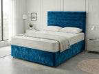 Heritage Sleigh Luxe | Upholstered Divan Drawer Bed with Pull-Out Drawers (UK) | Discount Bed Store (DBS) #DB133