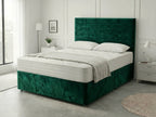 Heritage Sleigh Luxe | Upholstered Divan Drawer Bed with Pull-Out Drawers (UK) | Discount Bed Store (DBS) #DB133
