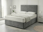 Heritage Sleigh Luxe | Upholstered Divan Drawer Bed with Pull-Out Drawers (UK) | Discount Bed Store (DBS) #DB133