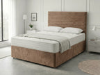 Heritage Sleigh Luxe | Upholstered Divan Drawer Bed with Pull-Out Drawers (UK) | Discount Bed Store (DBS) #DB133