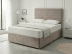 Heritage Sleigh Luxe | Upholstered Divan Drawer Bed with Pull-Out Drawers (UK) | Discount Bed Store (DBS) #DB133