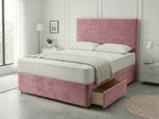 Heritage Sleigh Luxe | Upholstered Divan Drawer Bed with Pull-Out Drawers (UK) | Discount Bed Store (DBS) #DB133