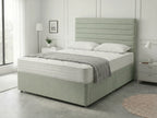 Heritage Sleigh Luxe | Upholstered Divan Drawer Bed with Pull-Out Drawers (UK) | Discount Bed Store (DBS) #DB133