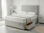 Heritage Sleigh Luxe | Upholstered Divan Drawer Bed with Pull-Out Drawers (UK) | Discount Bed Store (DBS) #DB133