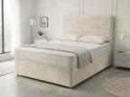 Heritage Sleigh Luxe | Upholstered Divan Drawer Bed with Pull-Out Drawers (UK) | Discount Bed Store (DBS) #DB133