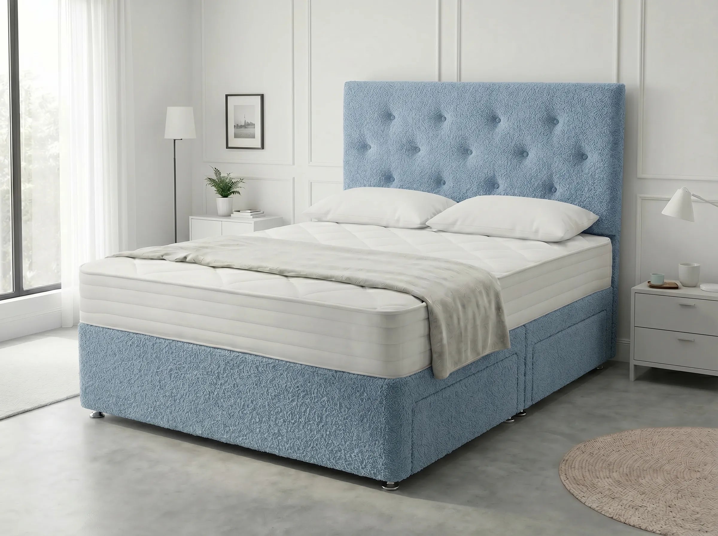 Royal Arch Serenity | Storage Divan Drawer Bed Frame with Built-In Drawers (UK) | Discount Bed Store (DBS) #DB134