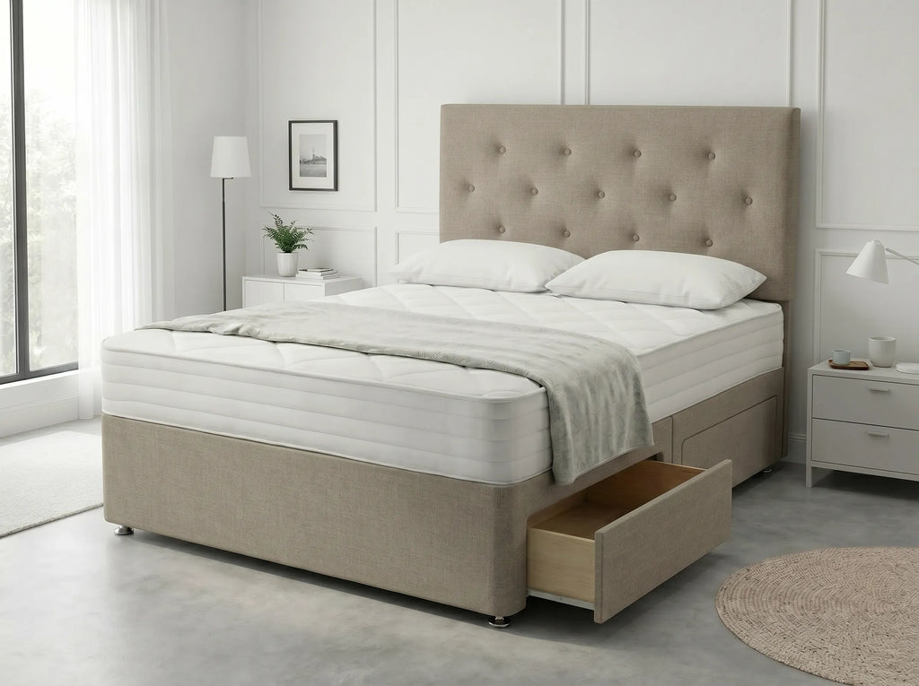 Royal Arch Serenity | Storage Divan Drawer Bed Frame with Built-In Drawers (UK) | Discount Bed Store (DBS) #DB134