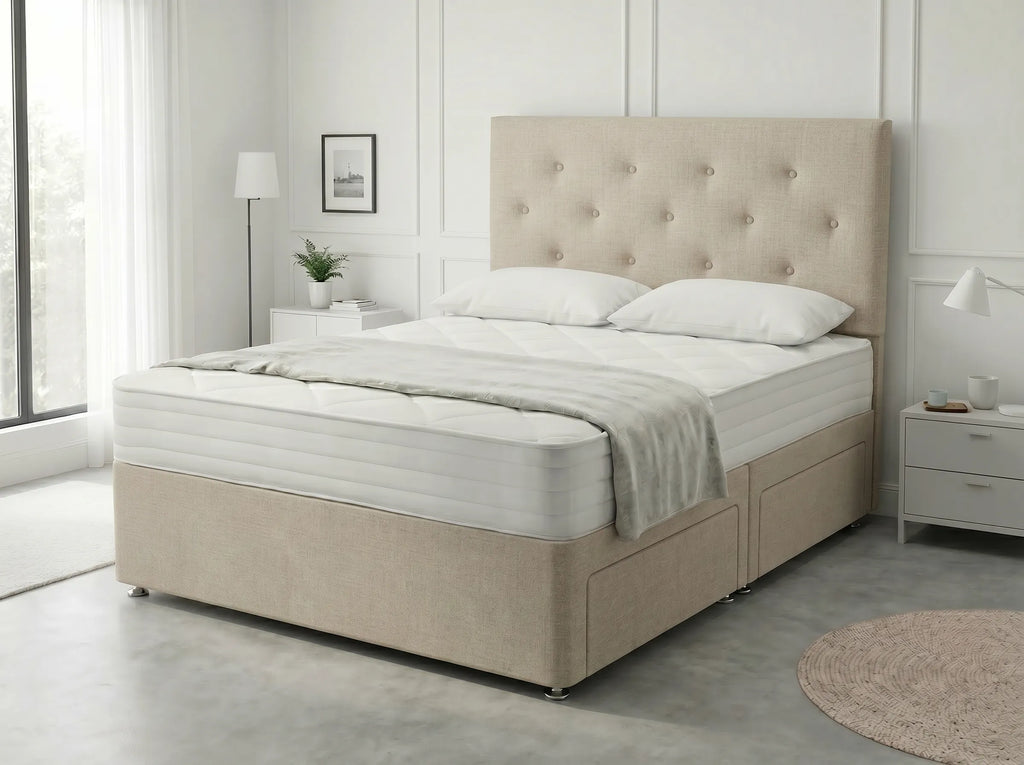 Royal Arch Serenity | Storage Divan Drawer Bed Frame with Built-In Drawers (UK) | Discount Bed Store (DBS) #DB134