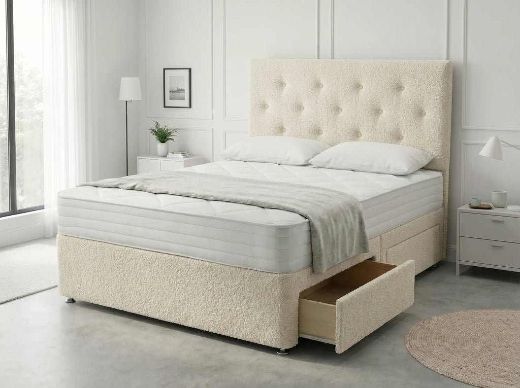 Royal Arch Serenity | Storage Divan Drawer Bed Frame with Built-In Drawers (UK) | Discount Bed Store (DBS) #DB134