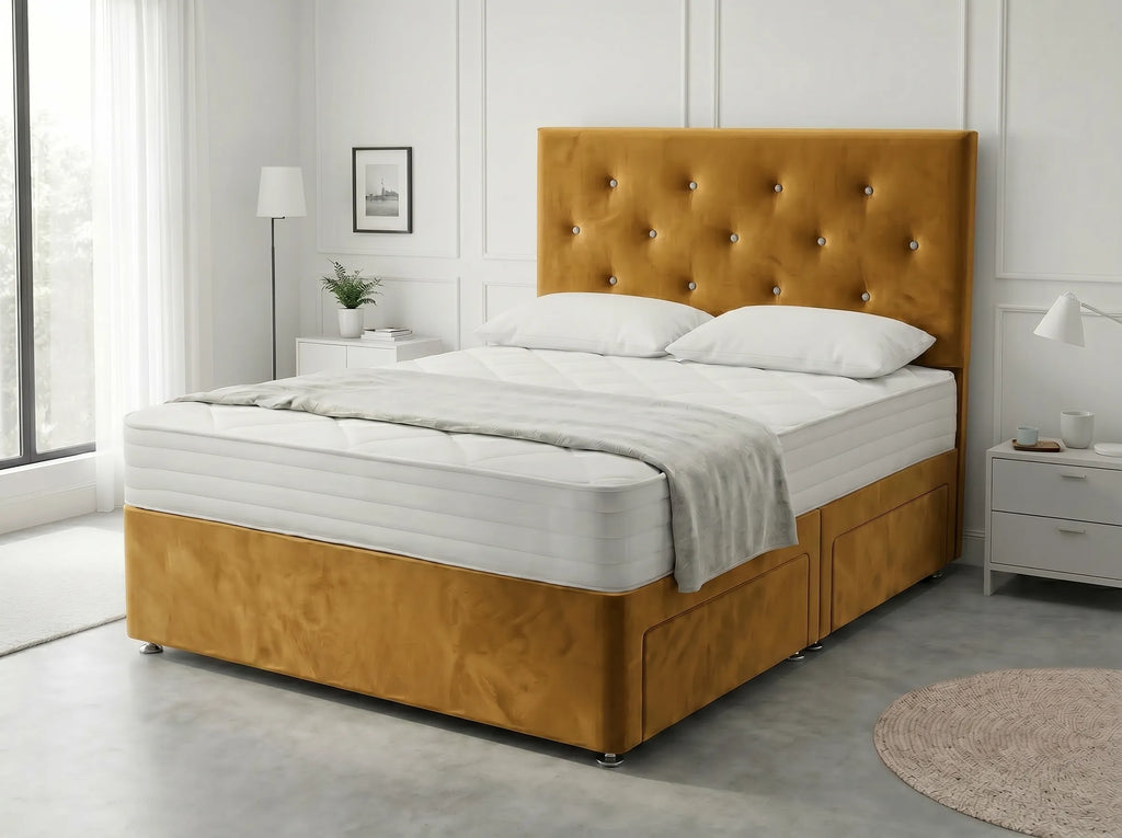 Royal Arch Serenity | Storage Divan Drawer Bed Frame with Built-In Drawers (UK) | Discount Bed Store (DBS) #DB134