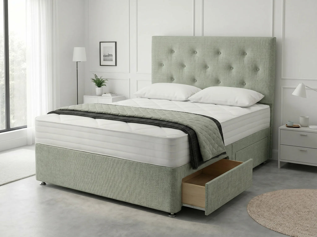 Royal Arch Serenity | Storage Divan Drawer Bed Frame with Built-In Drawers (UK) | Discount Bed Store (DBS) #DB134