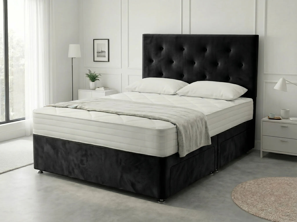 Royal Arch Serenity | Storage Divan Drawer Bed Frame with Built-In Drawers (UK) | Discount Bed Store (DBS) #DB134
