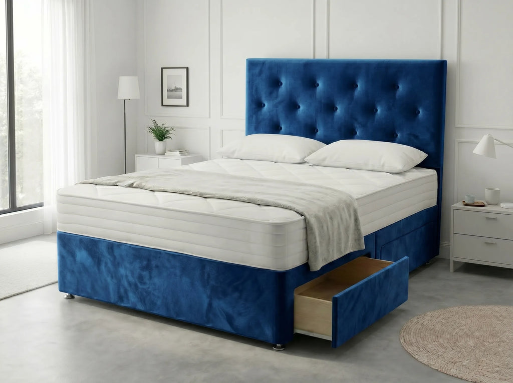 Royal Arch Serenity | Storage Divan Drawer Bed Frame with Built-In Drawers (UK) | Discount Bed Store (DBS) #DB134
