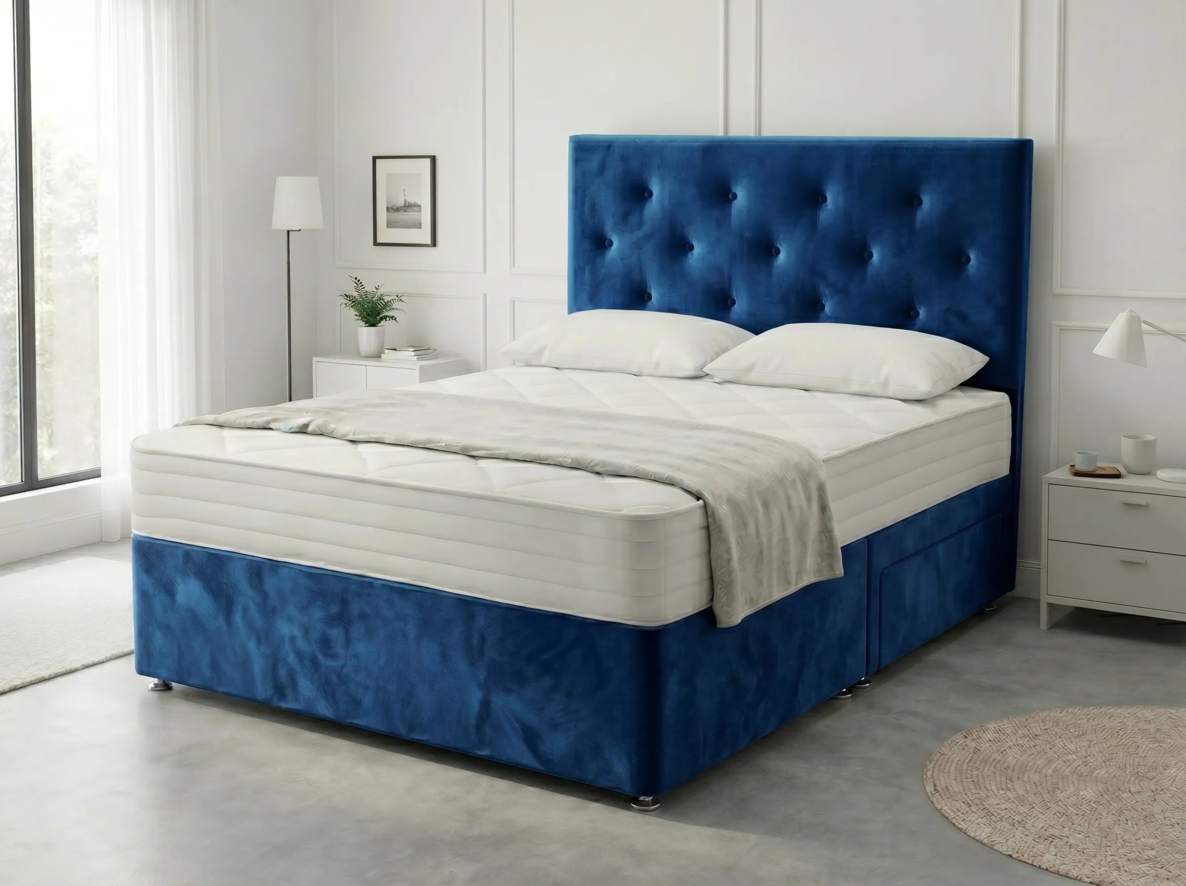 Royal Arch Serenity | Storage Divan Drawer Bed Frame with Built-In Drawers (UK) | Discount Bed Store (DBS) #DB134