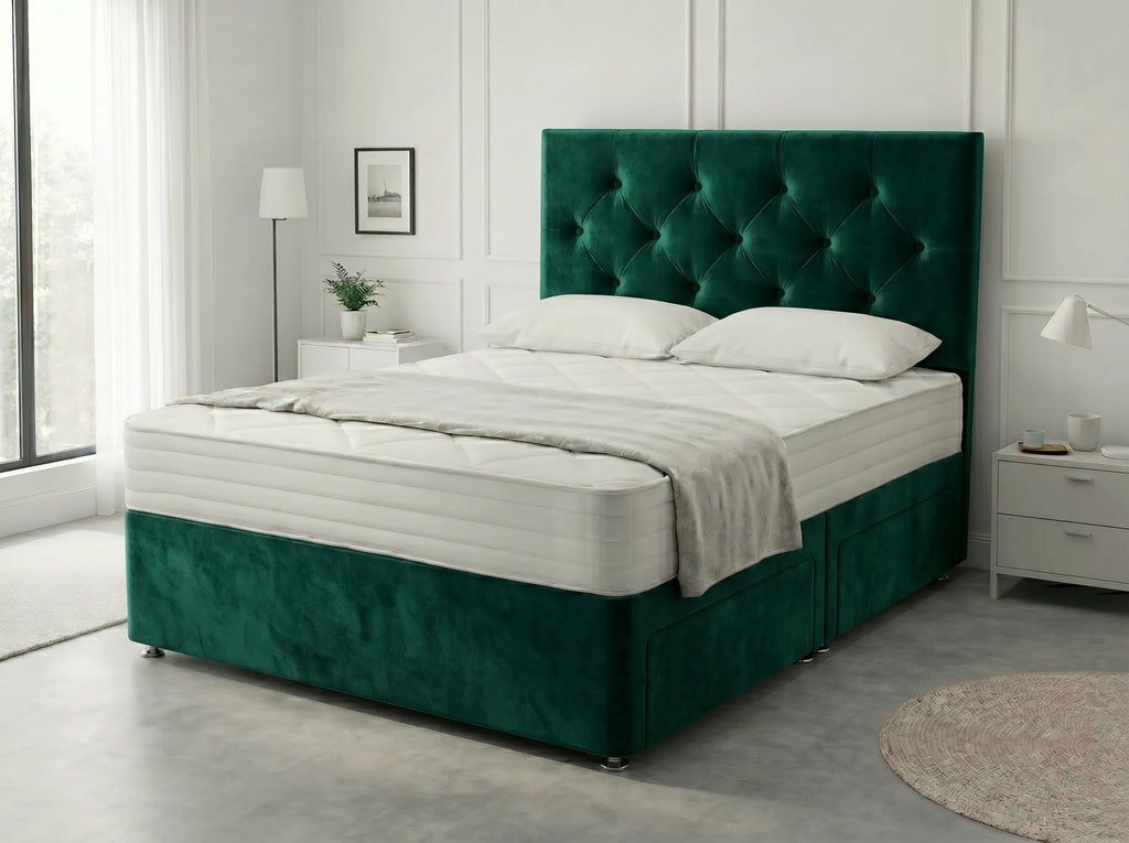 Royal Arch Serenity | Storage Divan Drawer Bed Frame with Built-In Drawers (UK) | Discount Bed Store (DBS) #DB134