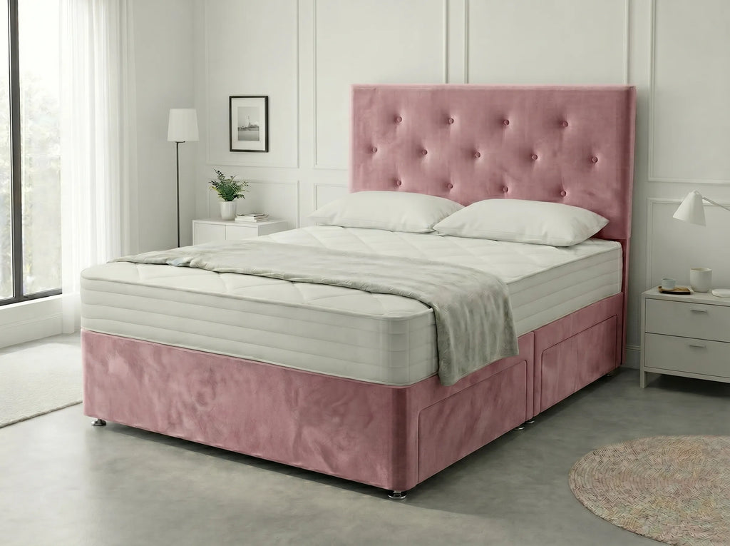Royal Arch Serenity | Storage Divan Drawer Bed Frame with Built-In Drawers (UK) | Discount Bed Store (DBS) #DB134
