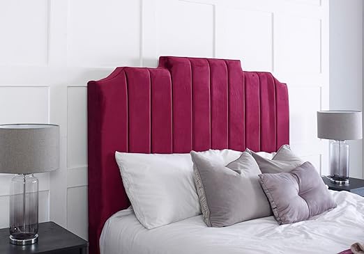 Art Deco Upholstered Velvet Bed Frame