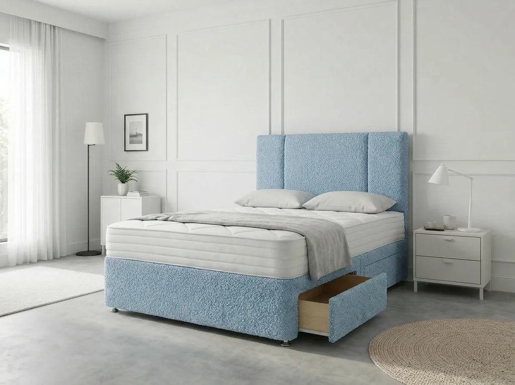 Imperial Sleigh Retreat | Divan Drawer Bed with Hidden Drawer Compartments (UK) | Discount Bed Store (DBS) #DB135