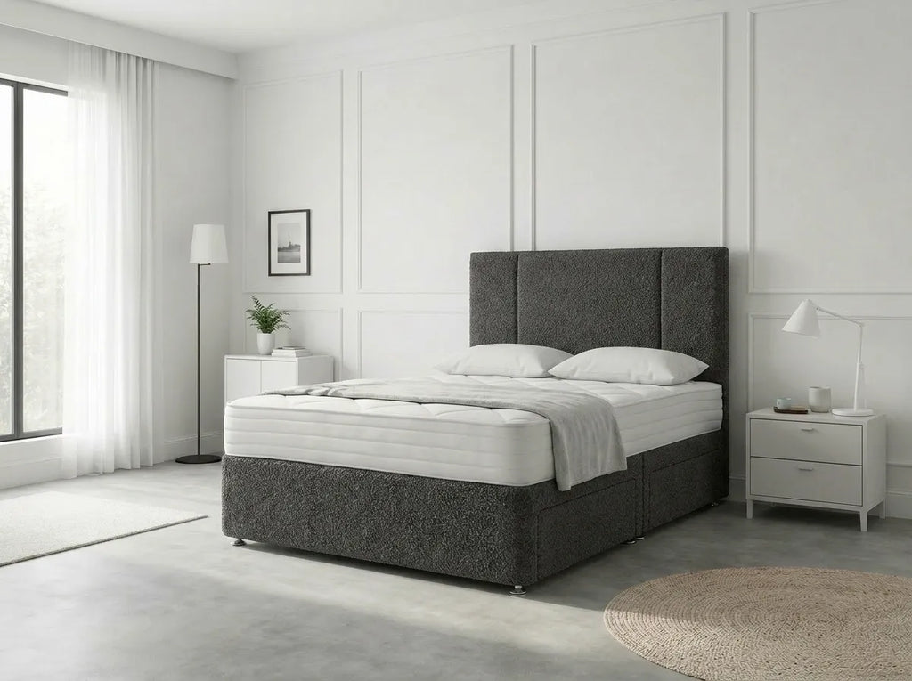 Imperial Sleigh Retreat | Divan Drawer Bed with Hidden Drawer Compartments (UK) | Discount Bed Store (DBS) #DB135