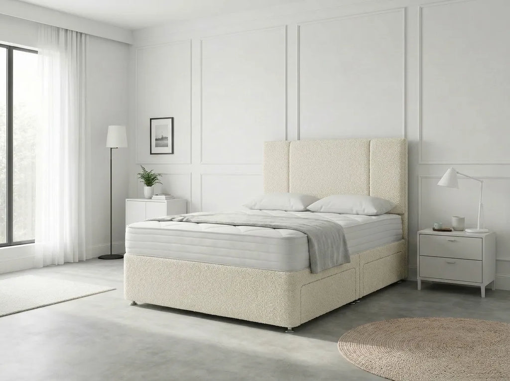 Imperial Sleigh Retreat | Divan Drawer Bed with Hidden Drawer Compartments (UK) | Discount Bed Store (DBS) #DB135