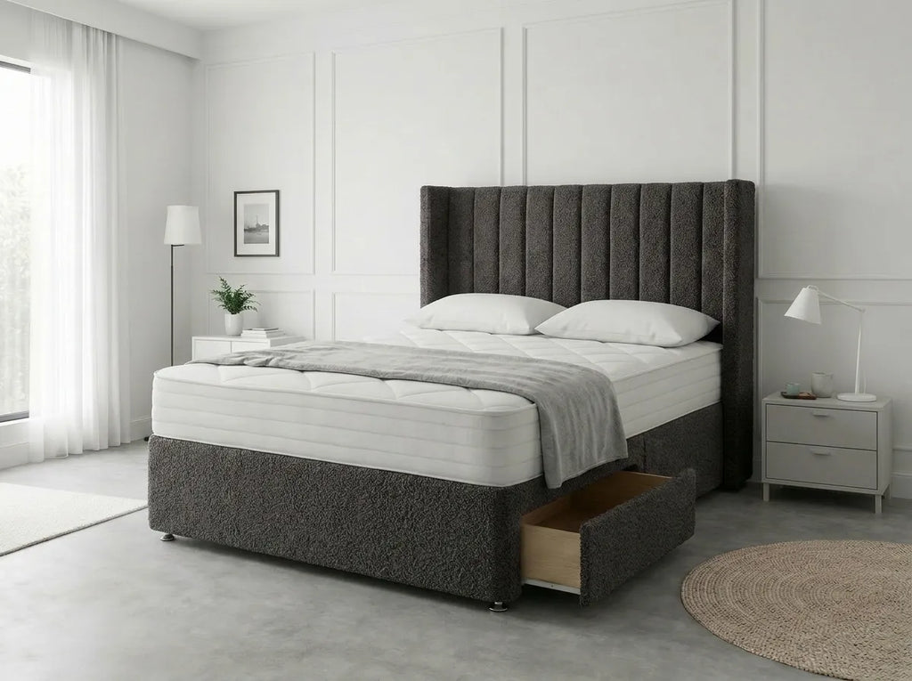 Classic Curve | Divan Drawer Base Featuring Smooth Glide Drawers (UK) | Discount Bed Store (DBS) #DB136