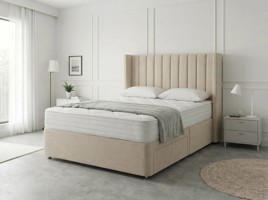 Classic Curve | Divan Drawer Base Featuring Smooth Glide Drawers (UK) | Discount Bed Store (DBS) #DB136