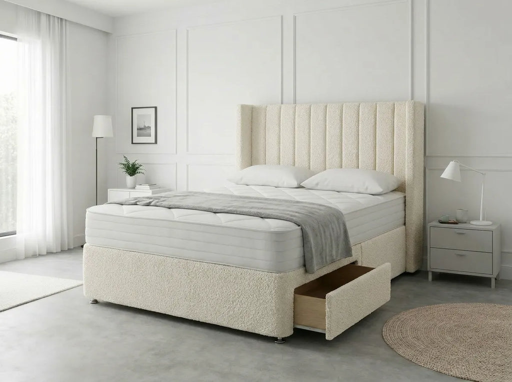 Classic Curve | Divan Drawer Base Featuring Smooth Glide Drawers (UK) | Discount Bed Store (DBS) #DB136