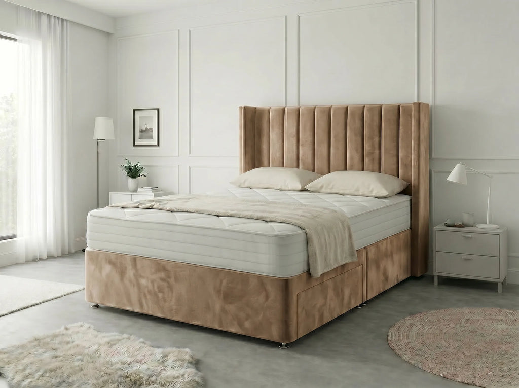 Classic Curve | Divan Drawer Base Featuring Smooth Glide Drawers (UK) | Discount Bed Store (DBS) #DB136