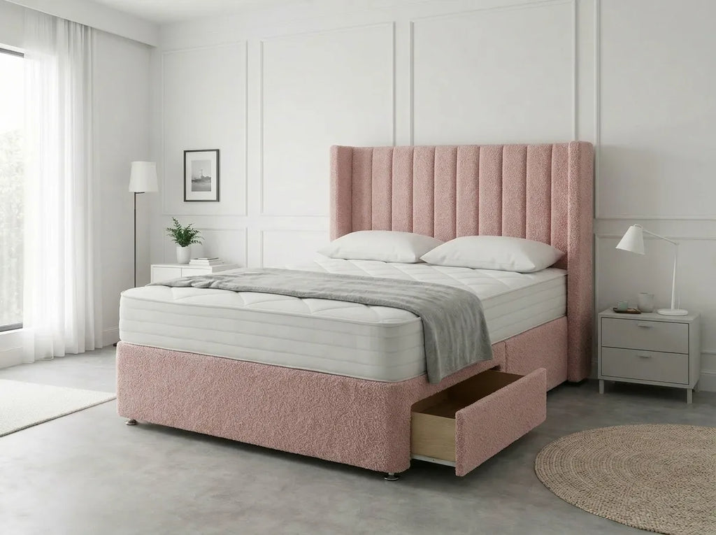 Classic Curve | Divan Drawer Base Featuring Smooth Glide Drawers (UK) | Discount Bed Store (DBS) #DB136