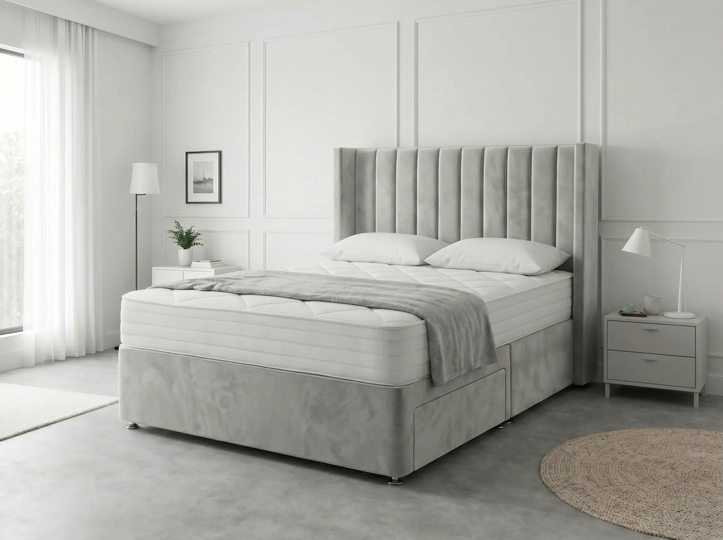 Classic Curve | Divan Drawer Base Featuring Smooth Glide Drawers (UK) | Discount Bed Store (DBS) #DB136