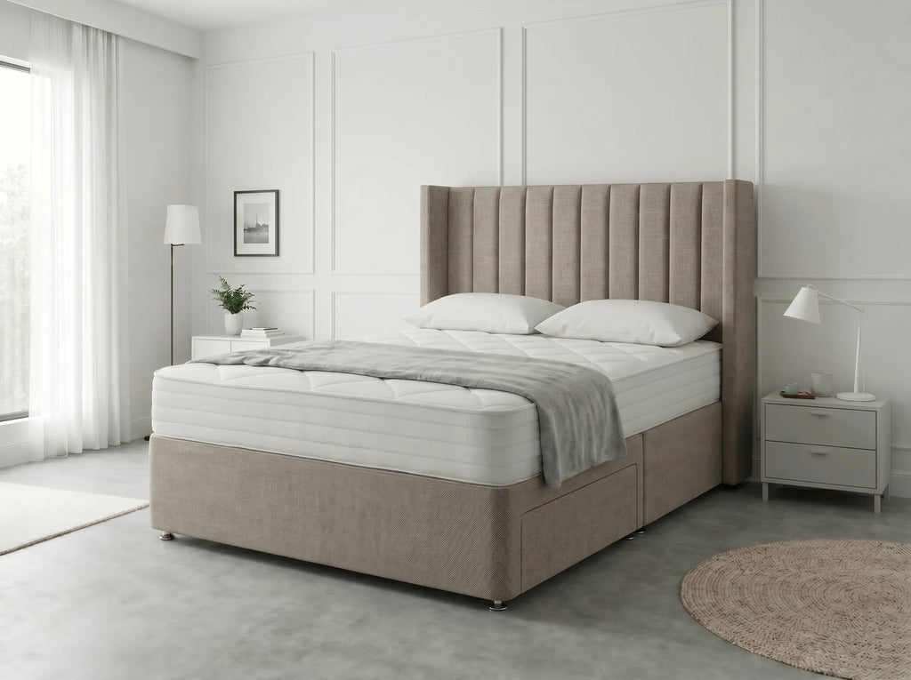 Classic Curve | Divan Drawer Base Featuring Smooth Glide Drawers (UK) | Discount Bed Store (DBS) #DB136