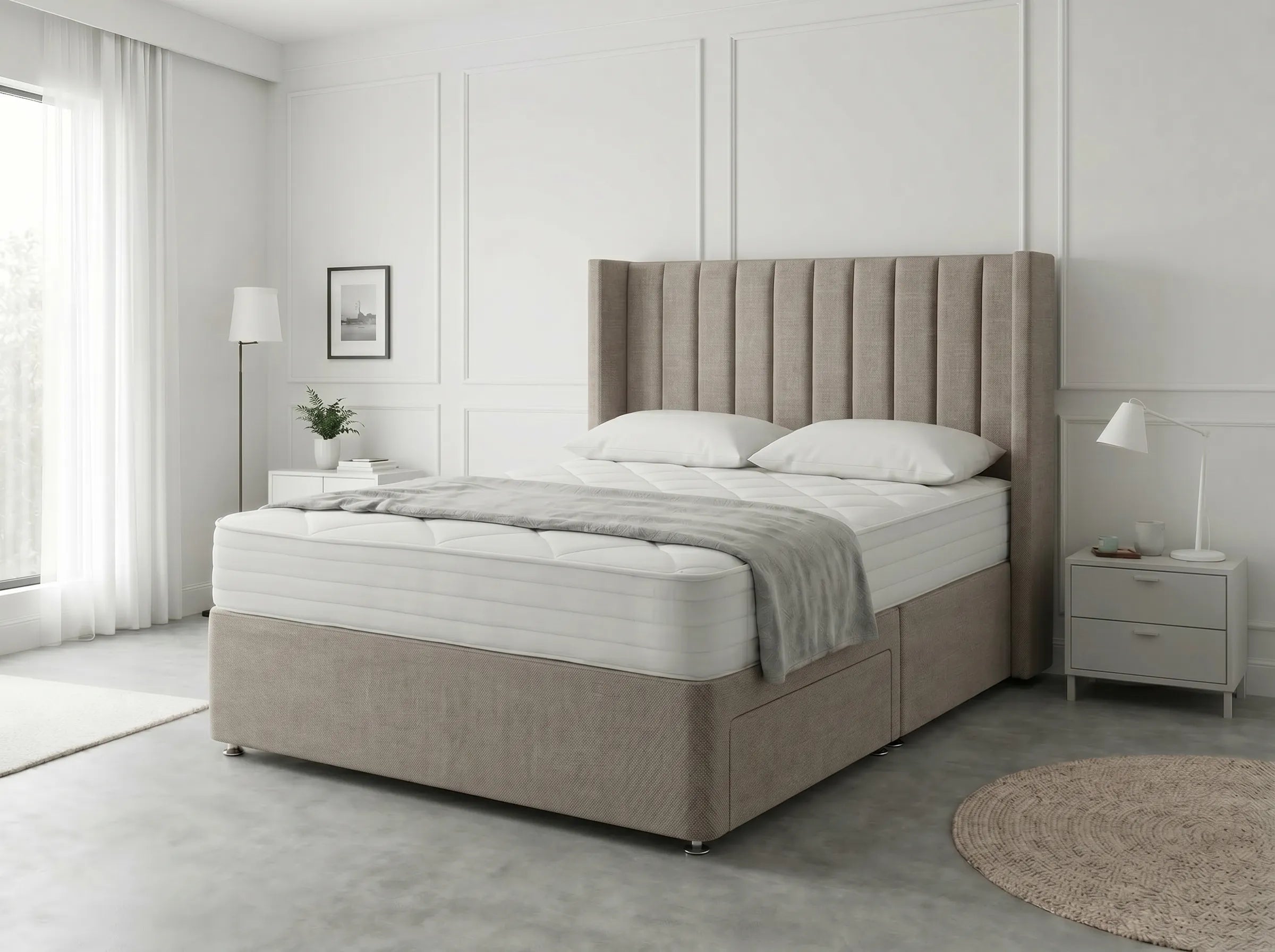 Classic Curve | Divan Drawer Base Featuring Smooth Glide Drawers (UK) | Discount Bed Store (DBS) #DB136