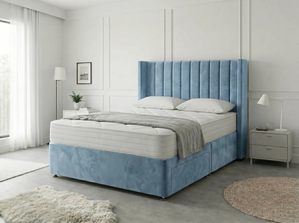 Classic Curve | Divan Drawer Base Featuring Smooth Glide Drawers (UK) | Discount Bed Store (DBS) #DB136