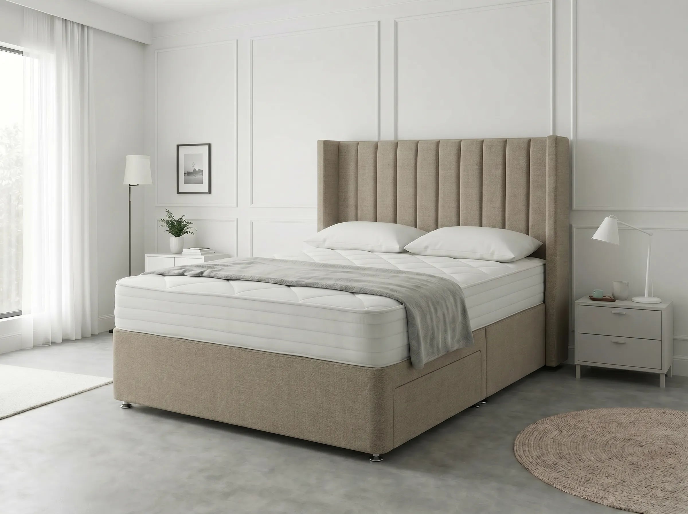 Classic Curve | Divan Drawer Base Featuring Smooth Glide Drawers (UK) | Discount Bed Store (DBS) #DB136