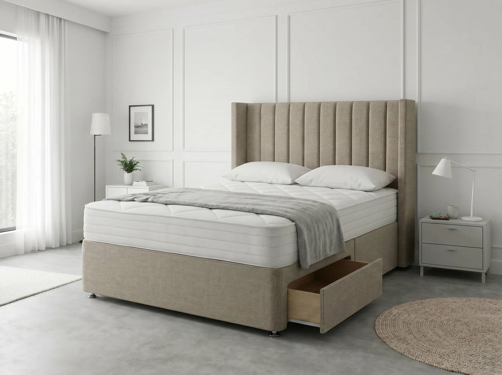 Classic Curve | Divan Drawer Base Featuring Smooth Glide Drawers (UK) | Discount Bed Store (DBS) #DB136
