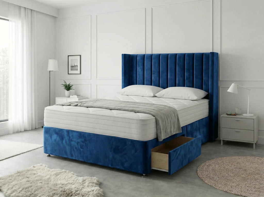 Classic Curve | Divan Drawer Base Featuring Smooth Glide Drawers (UK) | Discount Bed Store (DBS) #DB136