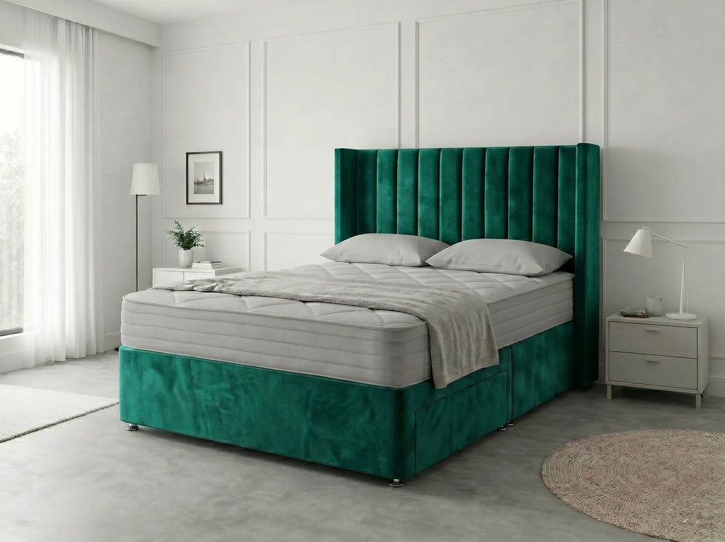 Classic Curve | Divan Drawer Base Featuring Smooth Glide Drawers (UK) | Discount Bed Store (DBS) #DB136