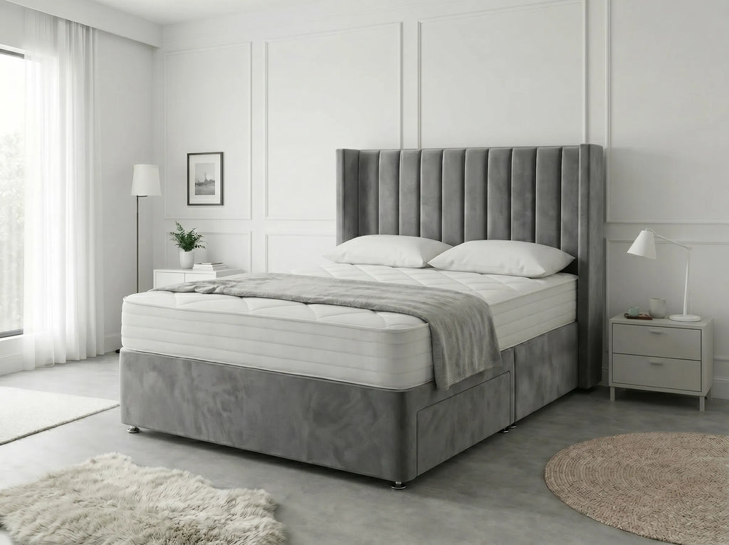 Classic Curve | Divan Drawer Base Featuring Smooth Glide Drawers (UK) | Discount Bed Store (DBS) #DB136
