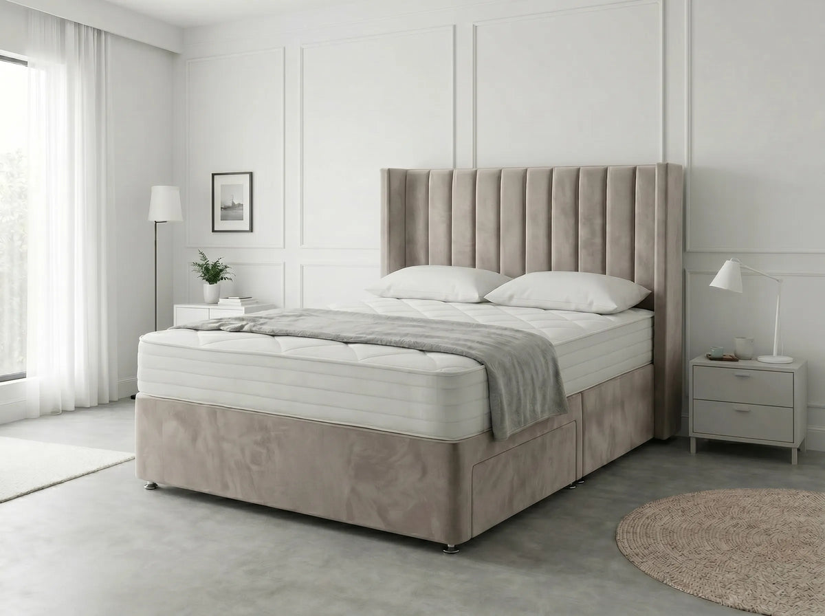 Classic Curve | Divan Drawer Base Featuring Smooth Glide Drawers (UK) | Discount Bed Store (DBS) #DB136