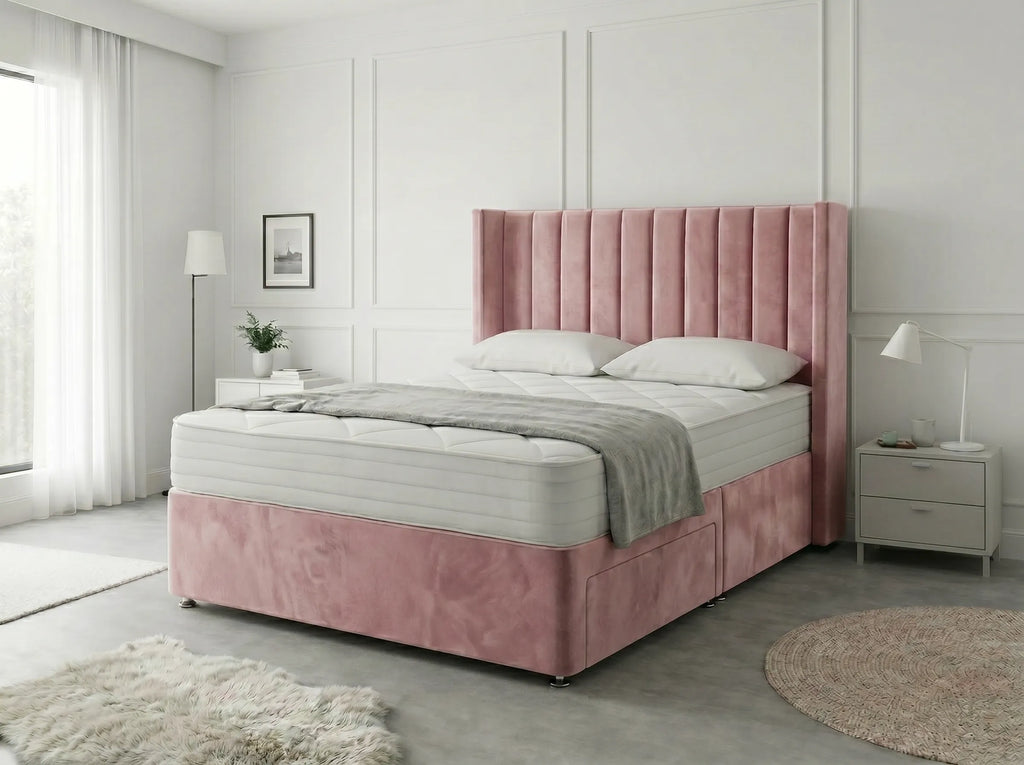 Classic Curve | Divan Drawer Base Featuring Smooth Glide Drawers (UK) | Discount Bed Store (DBS) #DB136