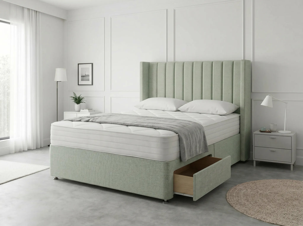 Classic Curve | Divan Drawer Base Featuring Smooth Glide Drawers (UK) | Discount Bed Store (DBS) #DB136
