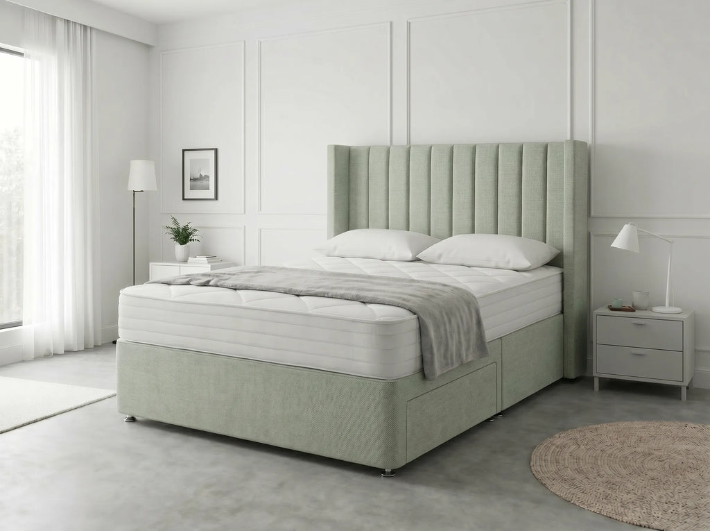 Classic Curve | Divan Drawer Base Featuring Smooth Glide Drawers (UK) | Discount Bed Store (DBS) #DB136