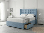Noble Curve Deluxe | Premium Divan Drawer Bed with Storage Drawers (UK) | Discount Bed Store (DBS) #DB138