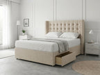 Noble Curve Deluxe | Premium Divan Drawer Bed with Storage Drawers (UK) | Discount Bed Store (DBS) #DB138