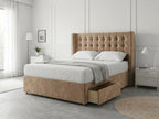 Noble Curve Deluxe | Premium Divan Drawer Bed with Storage Drawers (UK) | Discount Bed Store (DBS) #DB138
