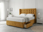 Noble Curve Deluxe | Premium Divan Drawer Bed with Storage Drawers (UK) | Discount Bed Store (DBS) #DB138