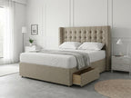 Noble Curve Deluxe | Premium Divan Drawer Bed with Storage Drawers (UK) | Discount Bed Store (DBS) #DB138