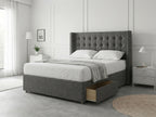 Noble Curve Deluxe | Premium Divan Drawer Bed with Storage Drawers (UK) | Discount Bed Store (DBS) #DB138