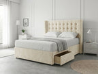 Noble Curve Deluxe | Premium Divan Drawer Bed with Storage Drawers (UK) | Discount Bed Store (DBS) #DB138