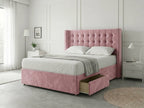 Noble Curve Deluxe | Premium Divan Drawer Bed with Storage Drawers (UK) | Discount Bed Store (DBS) #DB138